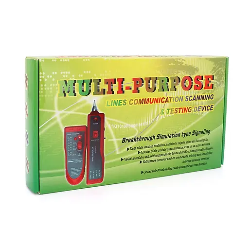 Кабельний тестер 801-2 + POE трасошукач live line finder - фото 2