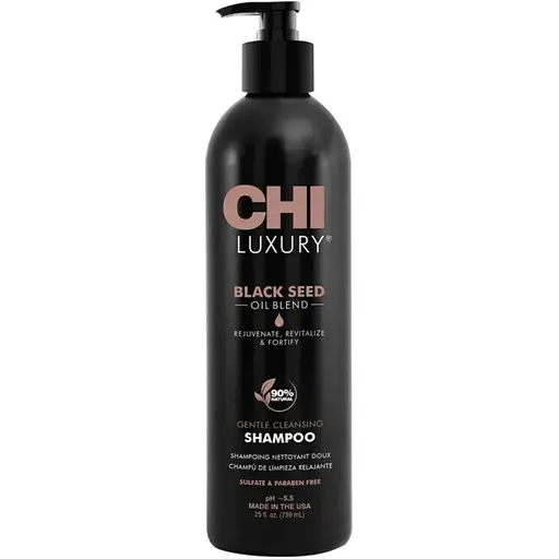 Шампунь делікатного очищення з олією чорного кмину Luxury Black Seed CHI 739 мл