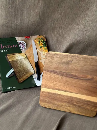 Підставка для ножів Gusto GT-6801 дерев'яна з магнітом Коричневий - фото 3