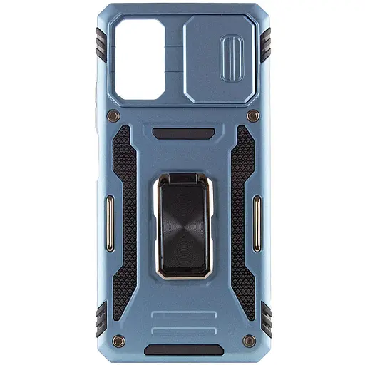 Ударостійкий чохол Camshield Army Ring для Xiaomi Poco F5 / Note 12 Turbo Блакитний / Light Blue - фото 3