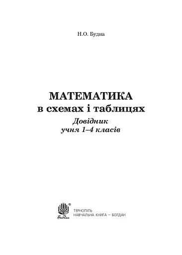 Математика в схемах і таблицях. Довідник учнів 1-4 класів - фото 2