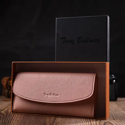 Шкіряний жіночий гаманець Tony Bellucci 19х9.5х1.5 см acs0026972 - фото 8