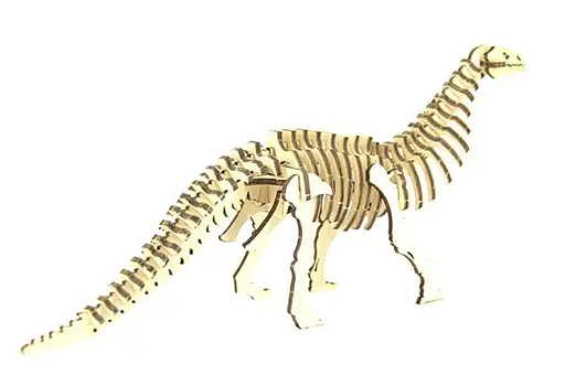 Дерев'яний конструктор Бронтозавр 50 деталей - фото 2