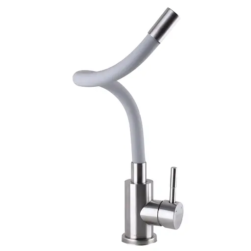 Смеситель для кухни Globus Lux Alpen SBT1-203SG Серый - фото 4