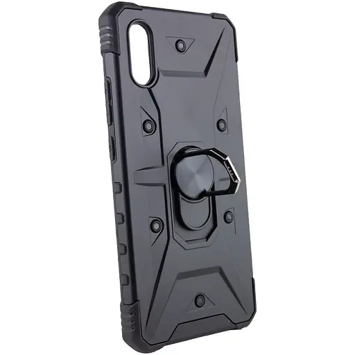 Ударостійкий чохол Epik Pathfinder Ring для Xiaomi Redmi 9A Чорний / Black - фото 2