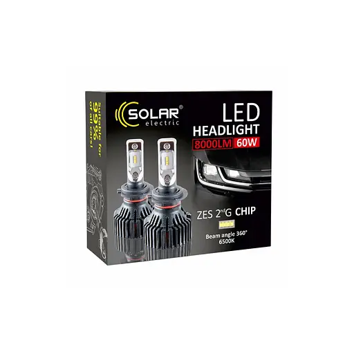 Автолампа SOLAR H11 12/24V 6500K 8000Lm 60W ZES Chip (8311) - фото 4