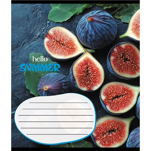 Зошит учнівський "Фруктовий сет" 018-530414K-5 в клітинку, 18 аркушів