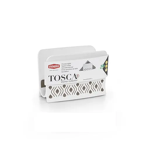 Серветниця TOSCA біло-сіра (55350)