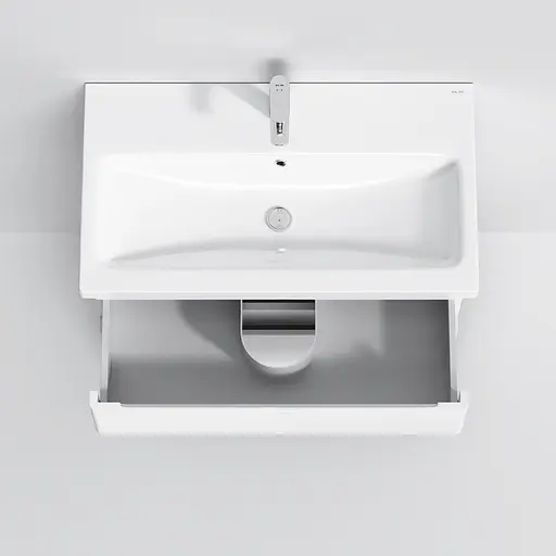 Тумба з умивальником AM.PM Hit підлогова 75 см білий M93A-FSX0752-WC0752WG38 Білий - фото 9