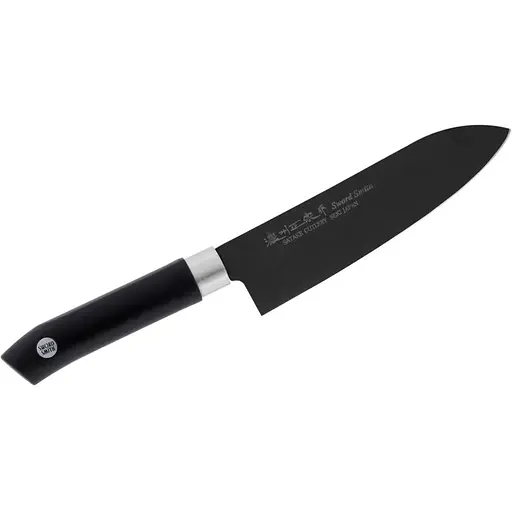Кухонний ніж Сантоку 170 мм Satake Swordsmith Black (805-735)