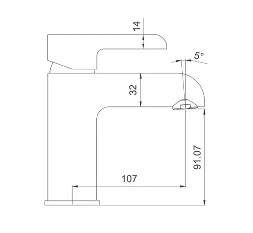 Змішувач для умивальника Gappo G1003-6 - фото 6