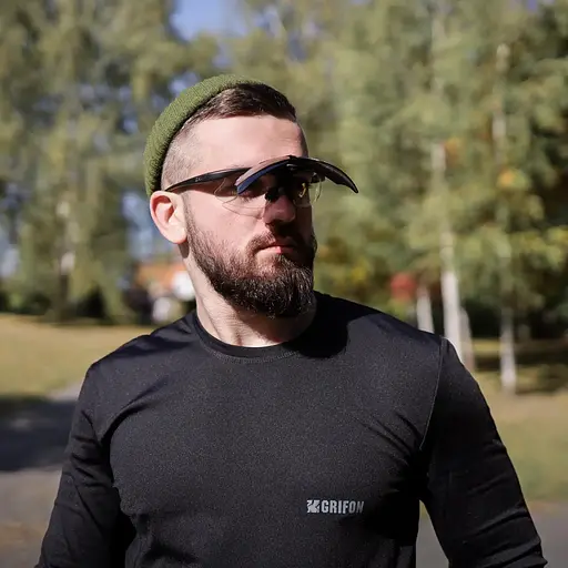 Очки тактические Ray-Ban с 5 сменными линзами (Черные) - фото 9