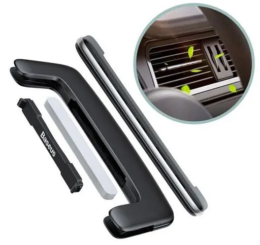 Автомобільний ароматизатор Baseus Paddle car air freshener Black (SUXUN-BP01) [59507] - фото 2