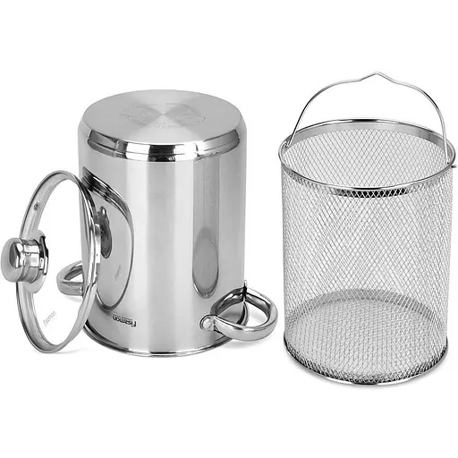 Кастрюля Fissman Capellini со вставкой-пароваркой и стеклянной крышкой 3.5 л (5369) - фото 5