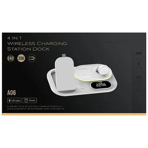 БЗП + годинник A06 4in1 White - фото 6