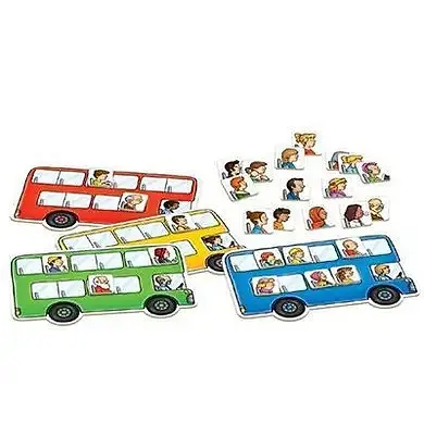 Дитяча Настільна гра "Fun bus stop" ME-175, 4 автобуса і картки пасажирів - фото 3