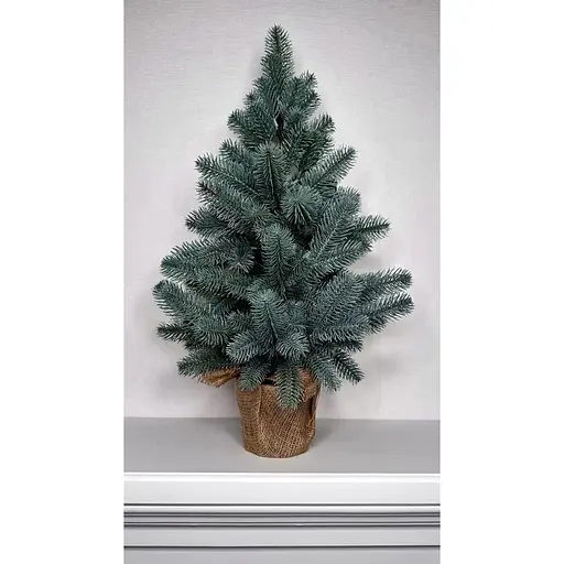 Ялинка Hvoya Premium лита в мішковині 70 см блакитна - фото 3