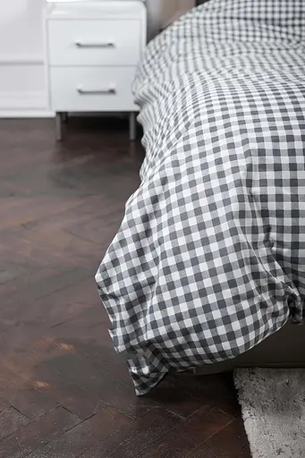 Комплект постільної білизни Moon&Star King Size 220x240 см наволочки 2х50х70 см Gray Square Ranforce Elite - фото 8