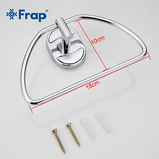Тримач для рушників  Frap F1904-2 1/40 хром - фото 6