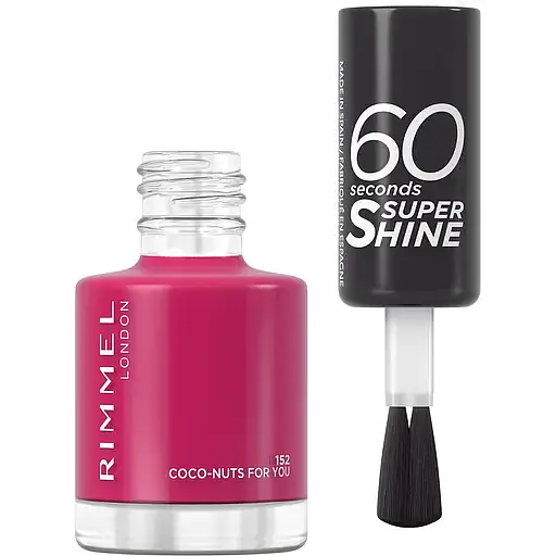 Лак для ногтей Rimmel 60 Seconds, тон 152 (Coco-Nuts For You), 8 мл - фото 2