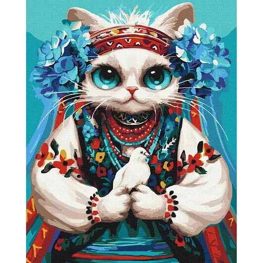 Картина по номерам Кошка Свобода Марианна Пащук Brushme 40x50 см разноцветная 000277744