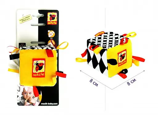 Погремушка-кубик B&W МСР 010501-01 - фото 3