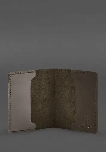 Кожаная обложка для удостоверения офицера 9.2 Темно-коричневый Crazy Horse - фото 3