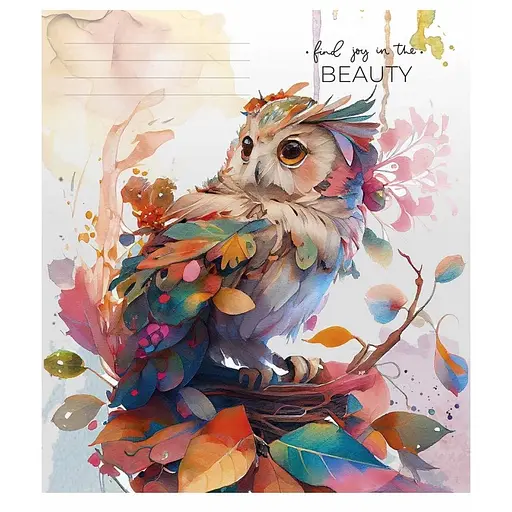 Зошит учнівський "Beauty" 048-3268L-4 у лінію, 48 аркушів