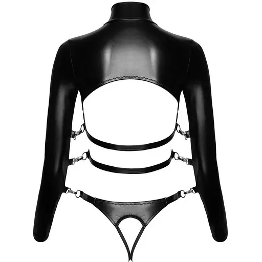 Комплект БДСМ Bad Kitty Naughty Toys Shirt With Thong L черный