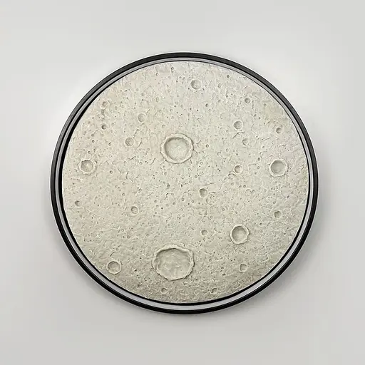 Настенно-потолочный светильник с имитацией луны на 3 световых режима Ø 60 см Line F Арт. W137-600 BK - фото 3