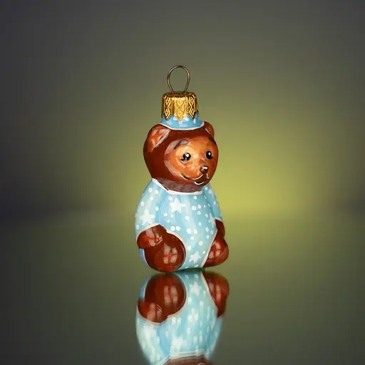 Ялинкова прикраса Різдвяні історії Синочок-ведмежатко скло (4820001154788) - фото 3