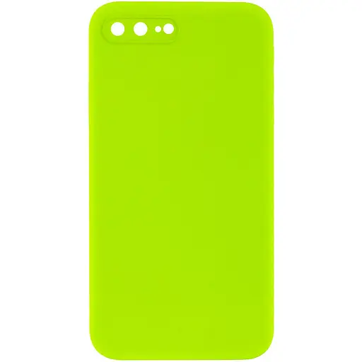 Чохол Epik Silicone Case Square Full Camera Protective AA No Logo для Apple iPhone 7 plus/8 plus 5.5 Салатовий/Neon green