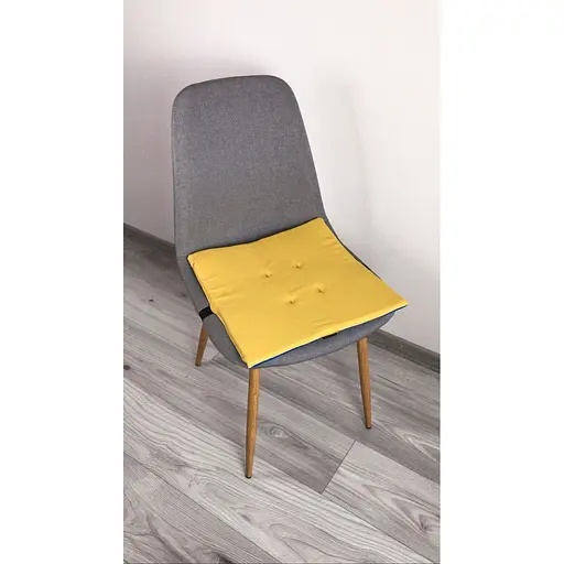 Водоотталкивающая подушка на стул Сине-желтая - фото 4