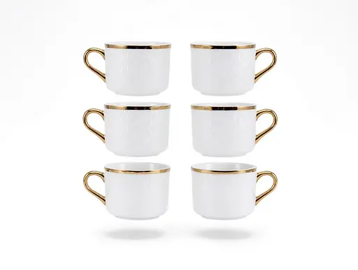 Набір чашок порцелянових з блюдцями Interos Гармонія 275 мл 12 предметів (73-YB) - фото 3