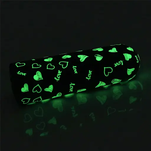 Вибратор для клитора Lovetoy Heart Massager Glow In The Dark 8.5 см черный - фото 15