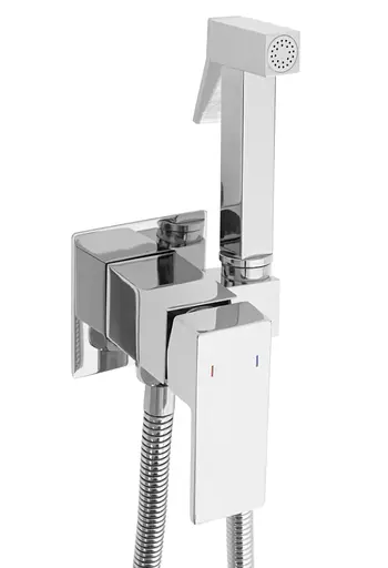 Набір гігієнічного душу прихованого монтажу Rea Fenix ​​хром REA-B5126, Хром - фото 1