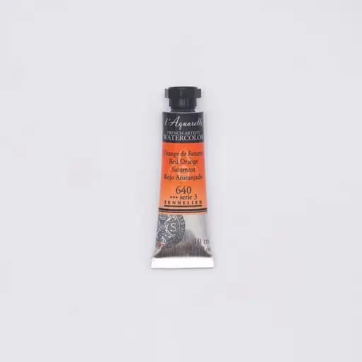 Акварельна фарба Sennelier L'Aquarelle, 10 мл, S3, Червоно-помаранчевий (Red Orange)
