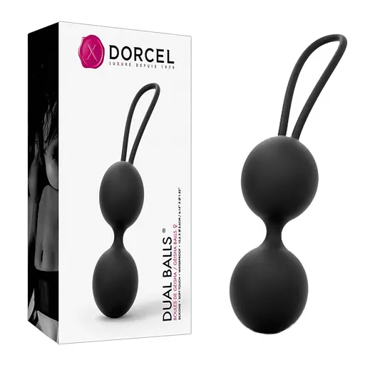 Вагинальные шарики Dorcel Dual Balls, 15.6 см, черный - фото 4