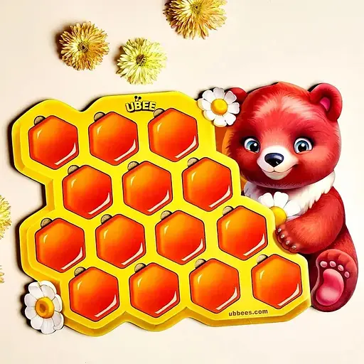 Детский пазл сортер "Мемори соты" Ubumblebees (ПСД277) PSD277 - фото 4