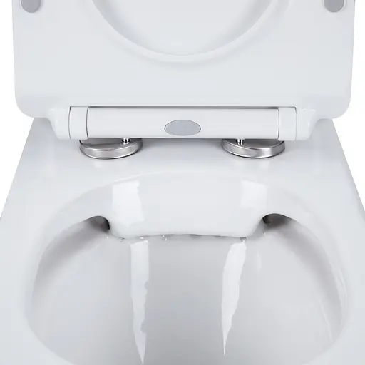 Унитаз-компакт Qtap Presto безободковый с сиденьем Soft-close QT24221217AW, Белый - фото 5