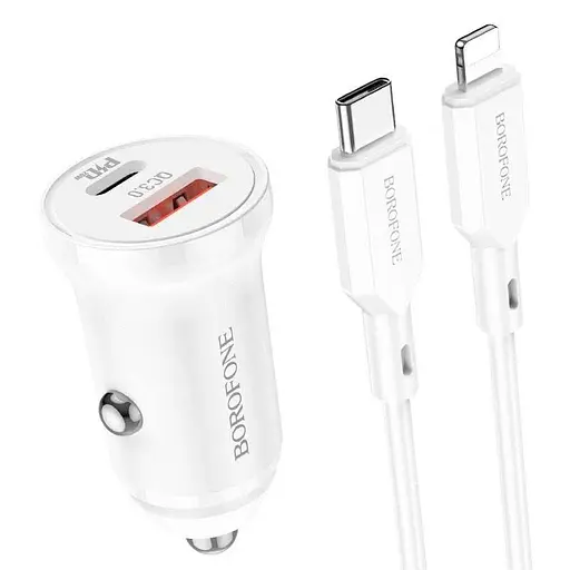 Зарядний пристрій Borofone BZ18A PD20W+QC3.0 - фото 3