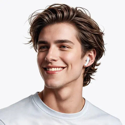 Беспроводные TWS наушники Hoco EW72 Lite, вакуумные, BT5.4, 30mAh, 350mAh, 4h, white - фото 7