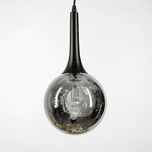 Світильник в чорному корпусі з відкритим графітовим плафоном | Арт. 11810/1 BK+GR | Line F - фото 3