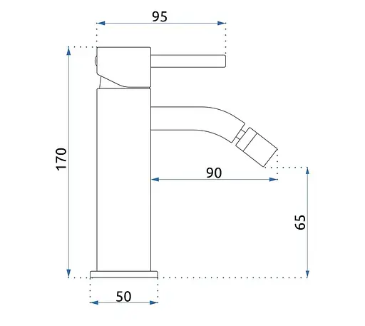 Смеситель для биде Rea Lungo rose gold REA-B4700 Розовое золото - фото 4