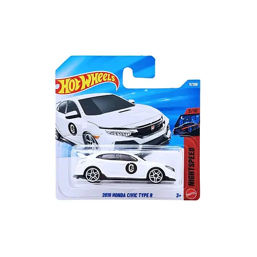 Базовая машинка Hot Wheels Nightspeed 2018 Honda Civic Type R белая (5785) JJH88-N521 - фото 6