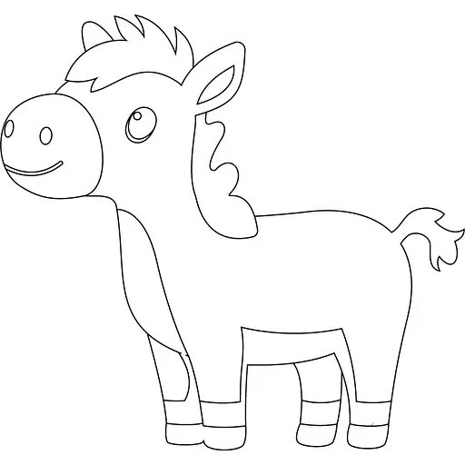 Розпис по полотну "Кінь" 15107-AC 25х30 см