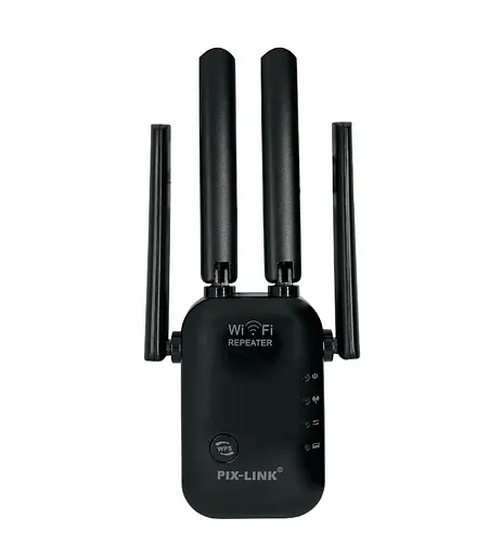 Ретранслятор Pix-Link X300R2 300Мбит/с 2.4ГГц Черный (UNRWSW020403B 7706) - фото 1