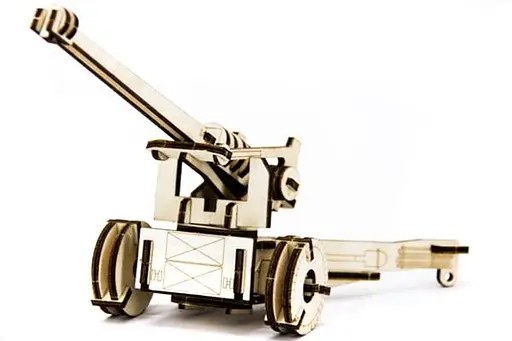 Дерев'яний конструктор Гармата 49 деталей - фото 3