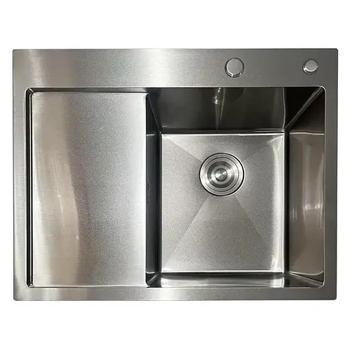 Кухонная мойка из нержавеющей стали Mixxus MH6350R Nano-Silver MI7046, Нержавеющая сталь - фото 1