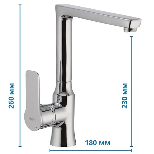 Смеситель для кухни Haiba Houston 017 HB0805 Хром - фото 2